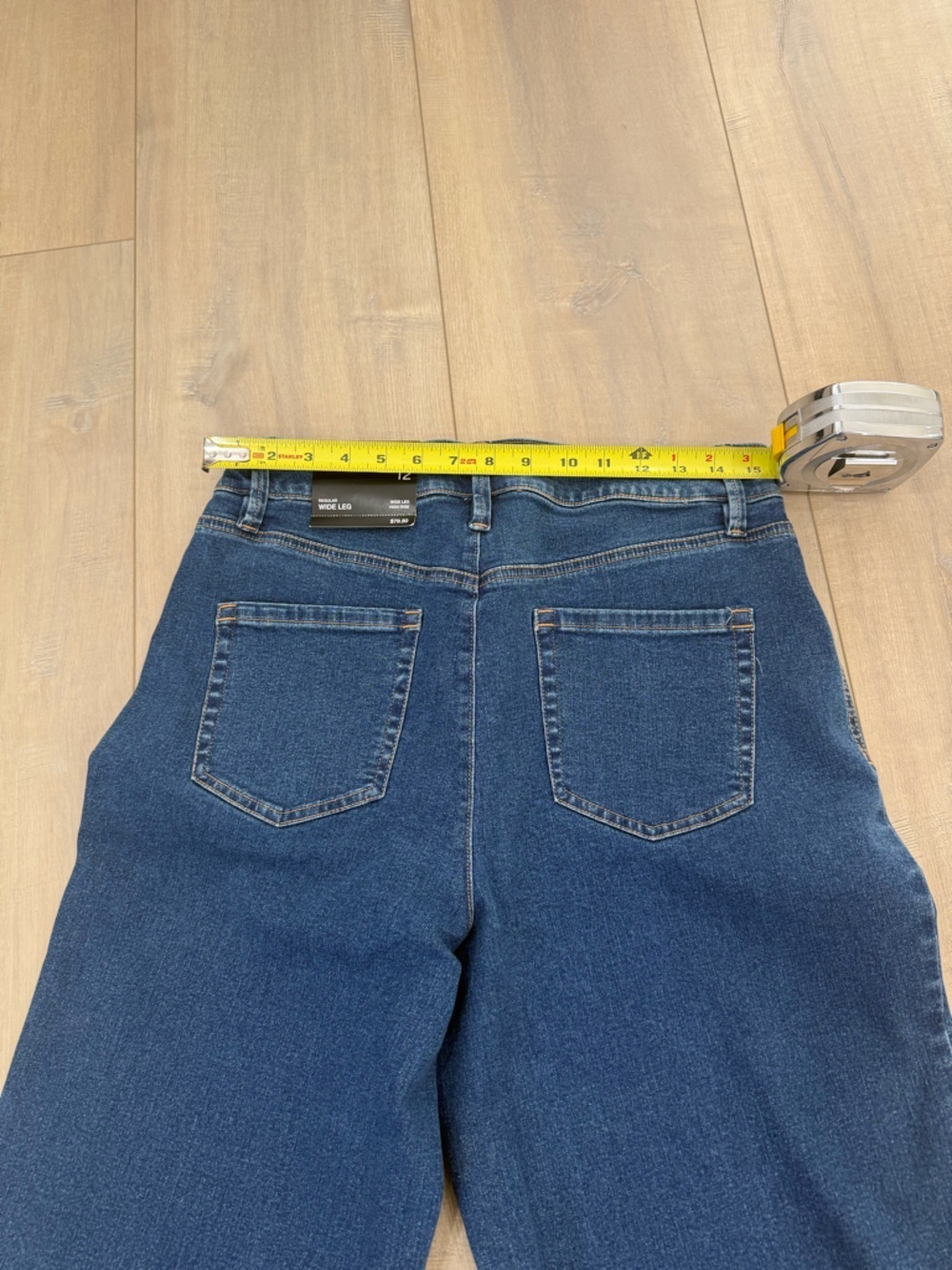 INC International Concepts Dark Blue Flare Jeans - Picture 3 of 5